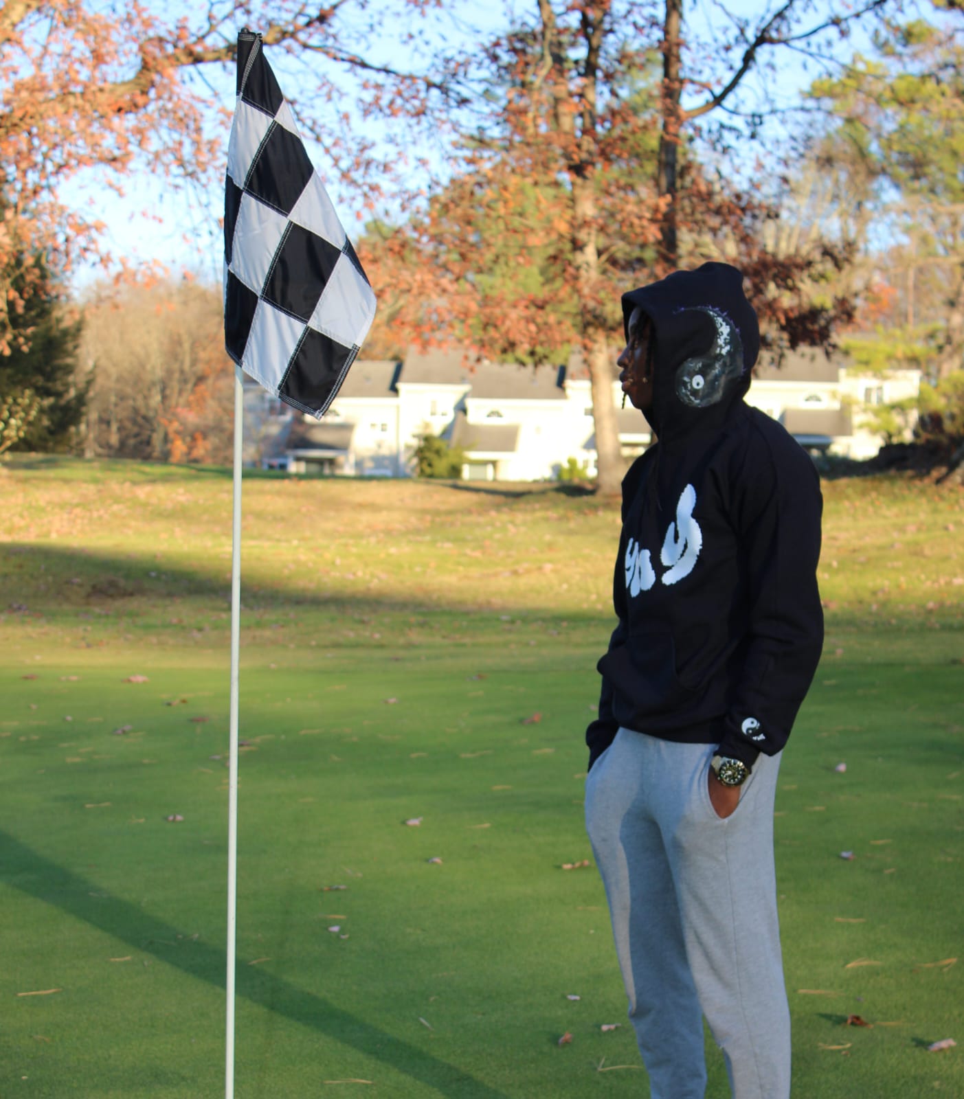 YNY Black Printed Hoodies